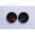 Resin buttons with good abrasion resistance